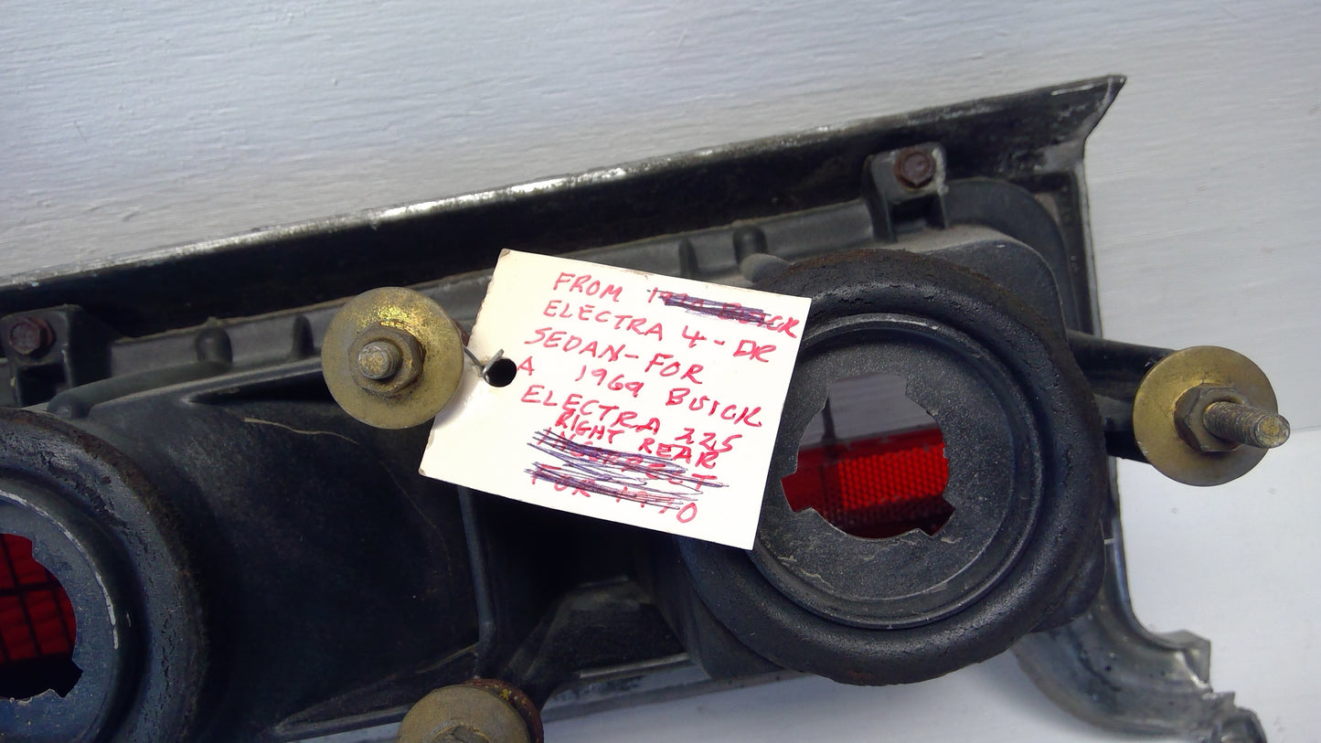 1969 Buick Electra Rear Tail Lamp Passenger Side