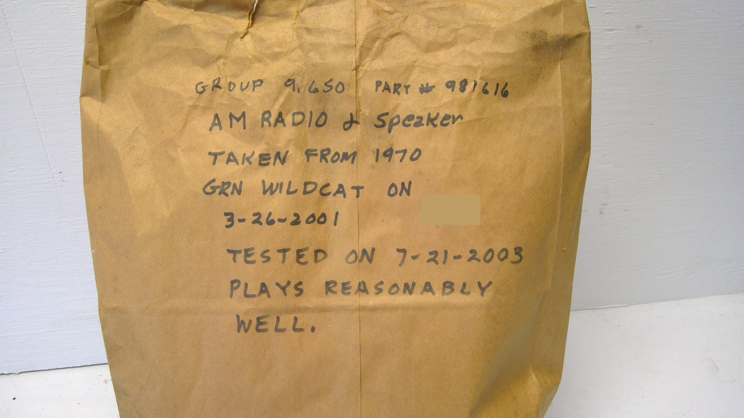1970 Buick Wildcat Stereo