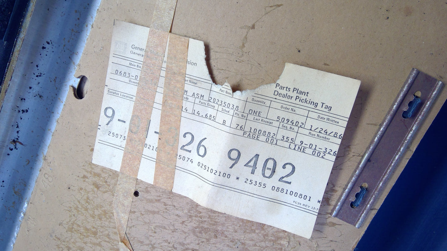 1986 Interior Door Panel
