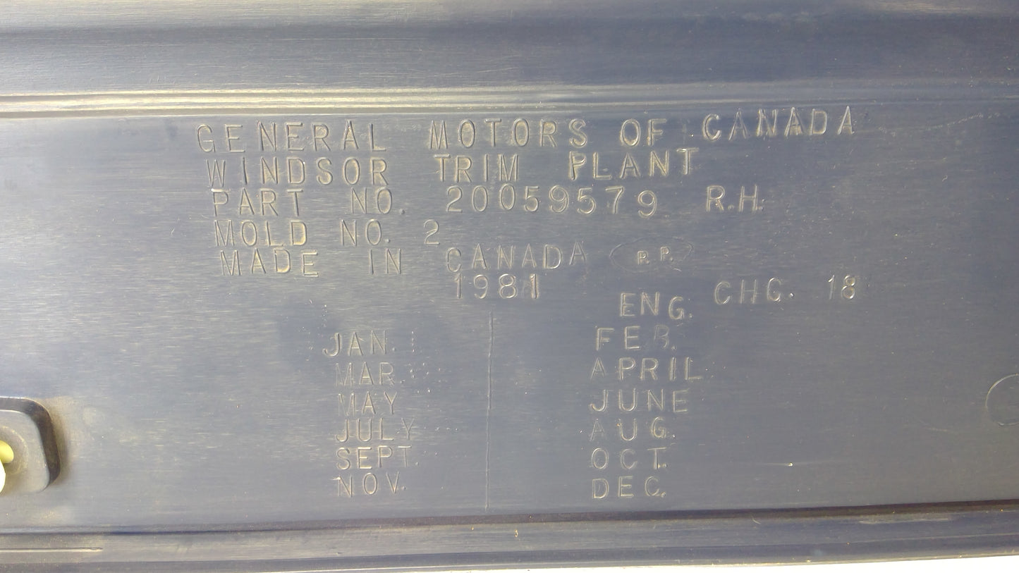 1986 Interior Door Panel